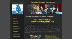 Desktop Screenshot of castlepartyrentals.com